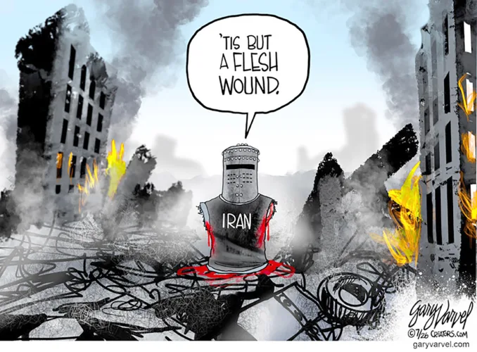 Editorial cartoon for July 17, 2026